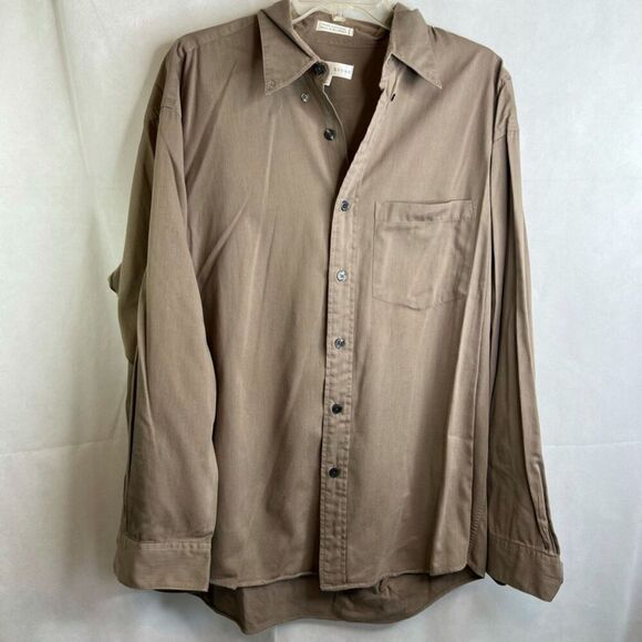 Geoffrey Beene 100% Cotton Light Corduroy Button Down Shirt Men's Size Large - Picture 8 of 8